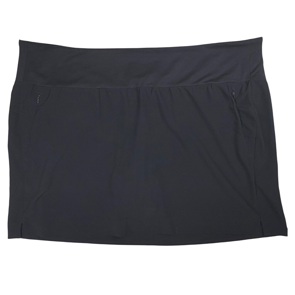 Athleta Soho Skort Black Active Travel Golf Skirt Plus Size 20